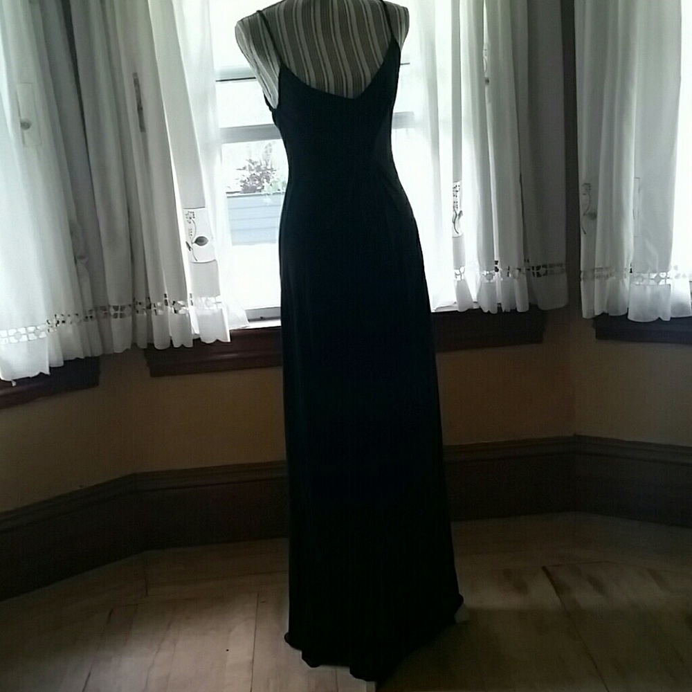Black floor length dress